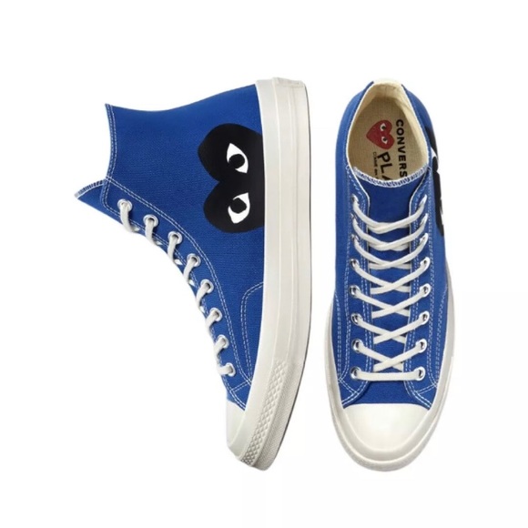Converse Chuck Taylor All-Star 70s Hi Comme des Garcons PLAY Blue - Picture 3 of 3